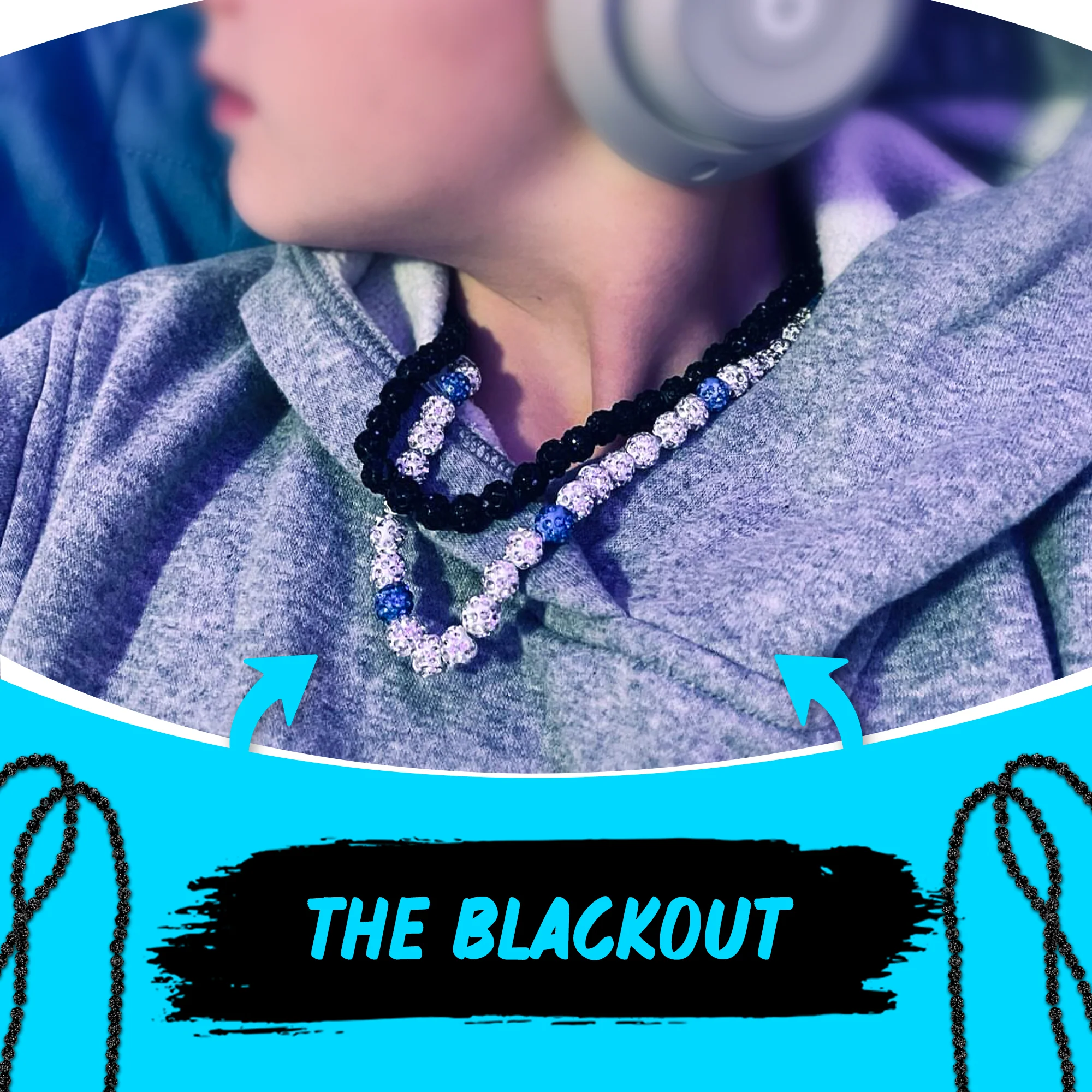 Blackout - Dirty Mids ICE Collection Baseball Necklace - Image 3