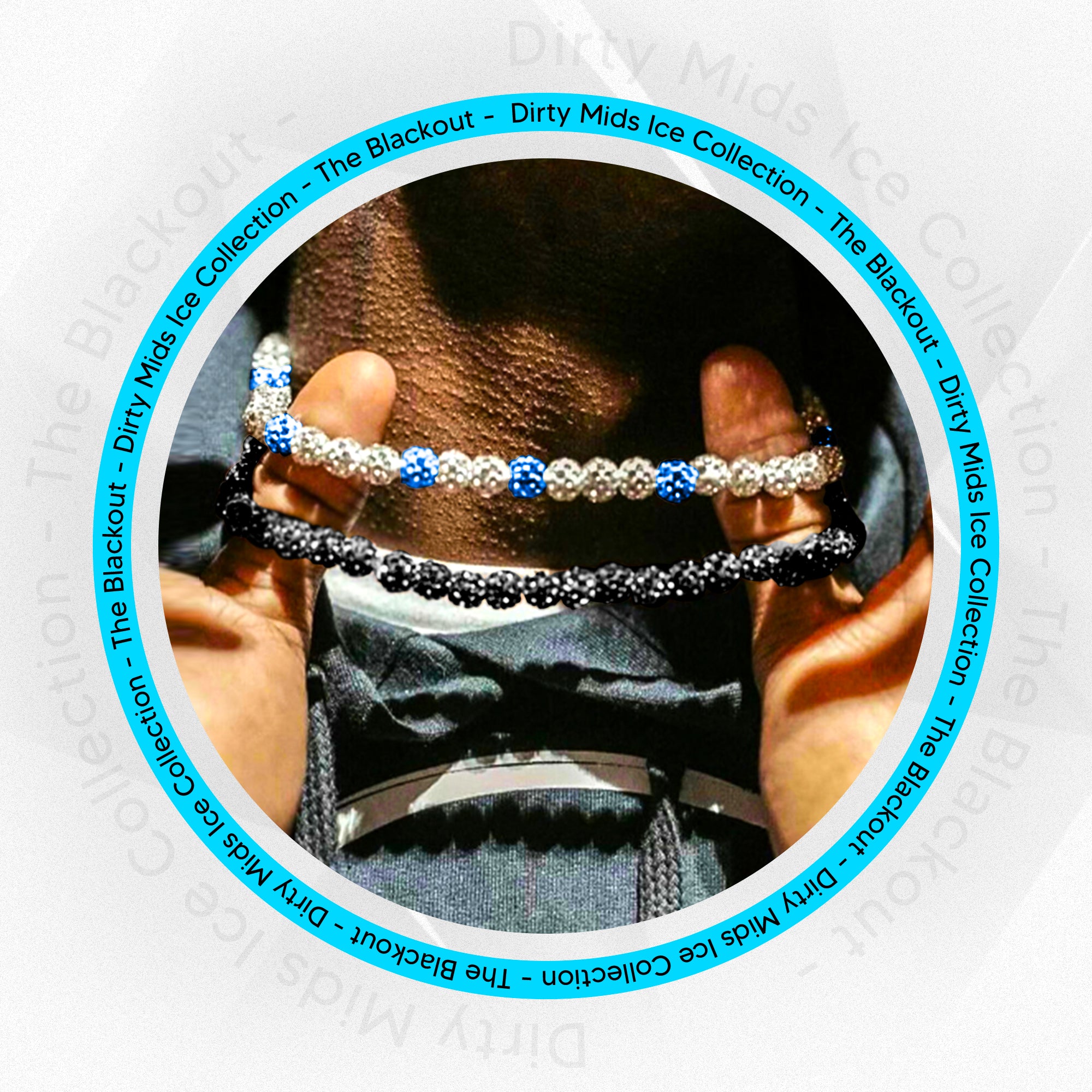 Blackout - Dirty Mids ICE Collection Baseball Necklace - Image 4