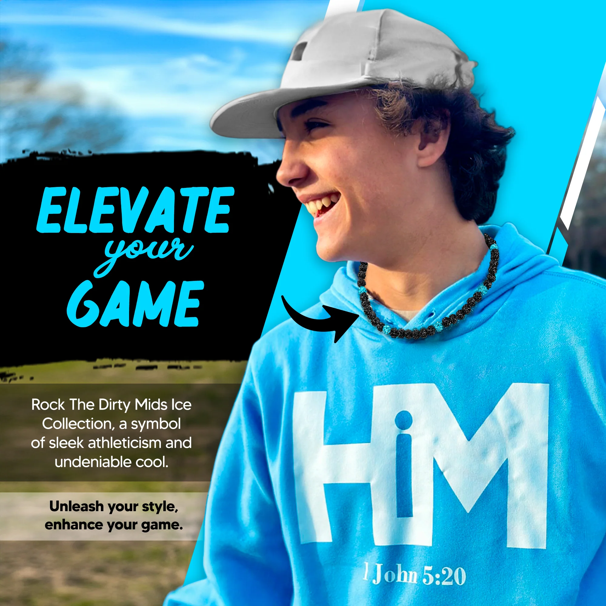 Dark Sky - Dirty Mids ICE Collection Baseball Necklace - Image 6