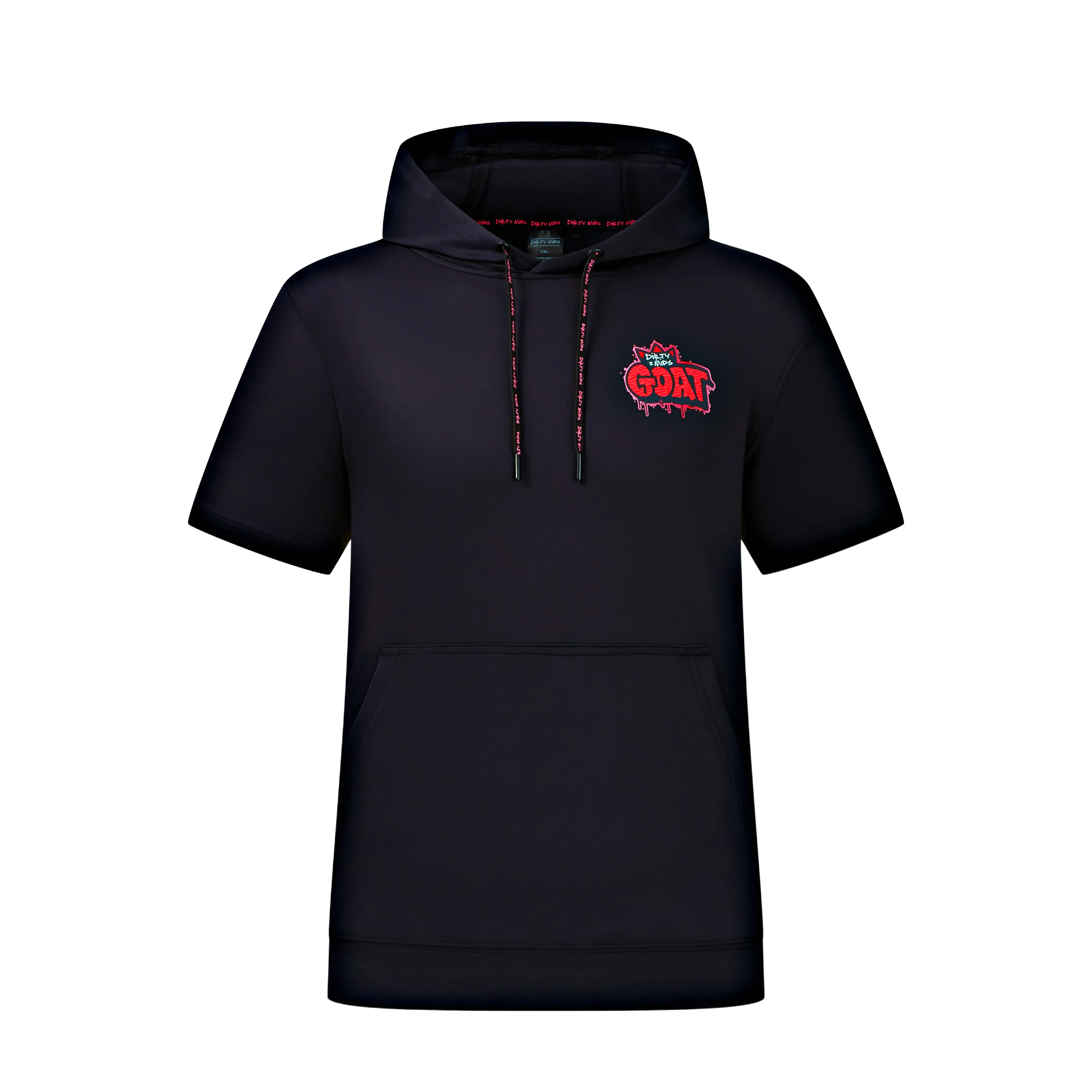 GOAT Short Sleeve Performance Hoodie - Dirty Mids - Image 3