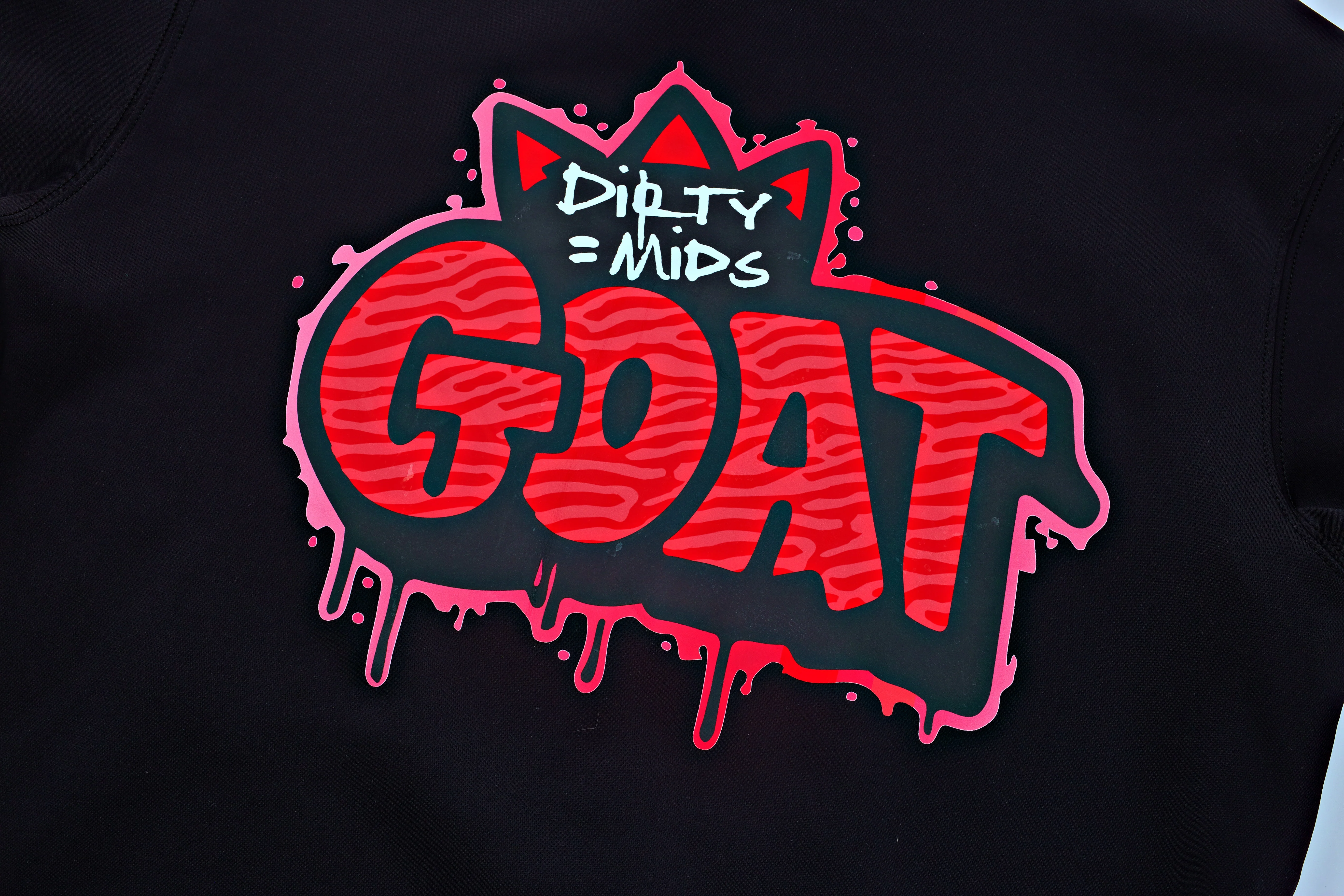 GOAT Short Sleeve Performance Hoodie - Dirty Mids - Image 4