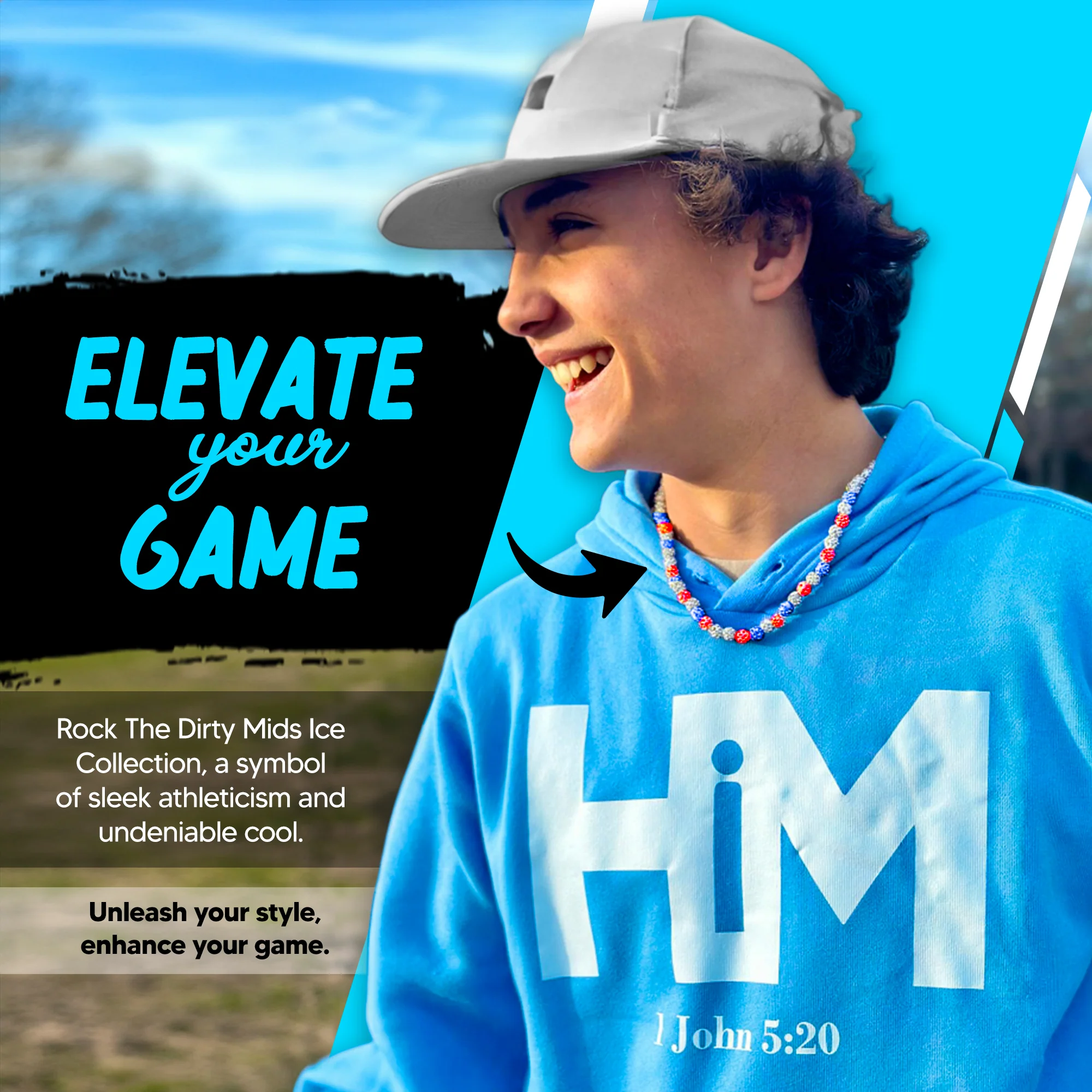 Warrior - Dirty Mids ICE Collection Baseball Necklace - Image 7