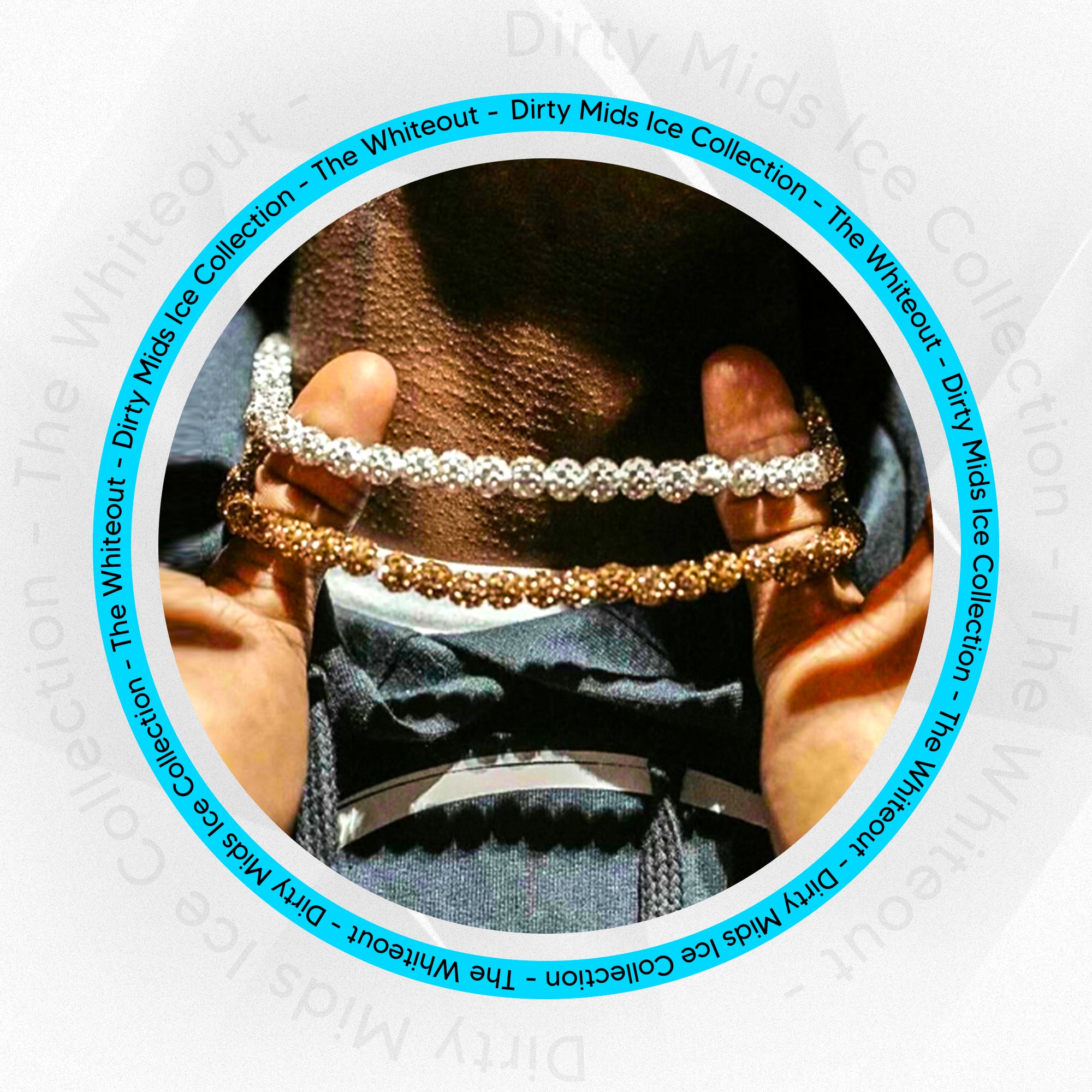White Out - Dirty Mids ICE Collection Baseball Necklace - Image 3