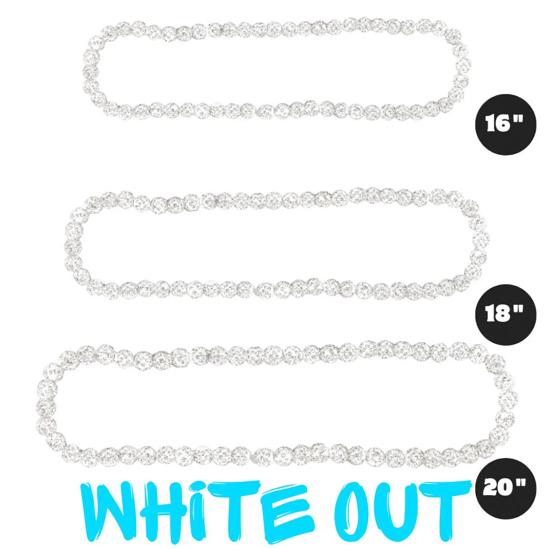 White Out - Dirty Mids ICE Collection Baseball Necklace - Image 4